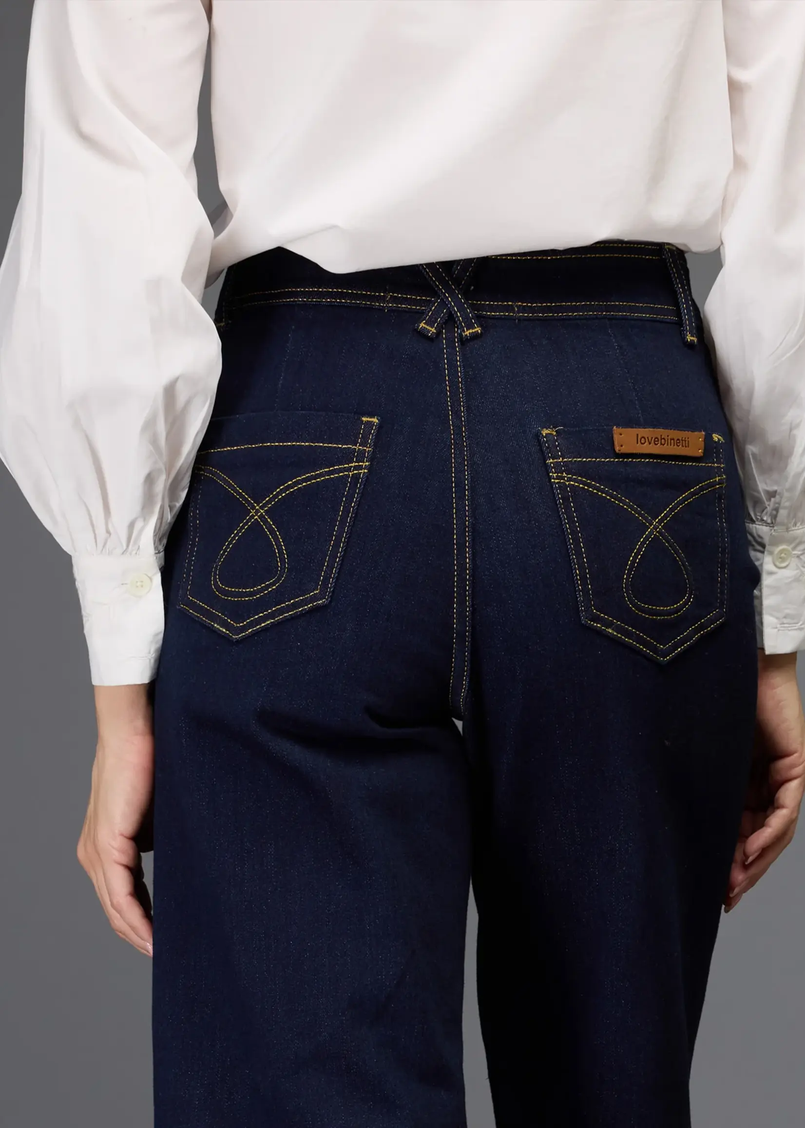 Love Binetti Costa Pant- Navy/Gold