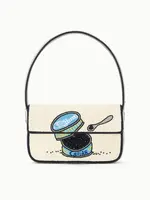 Staud Tommy Beaded Bag- Caviar Dreams