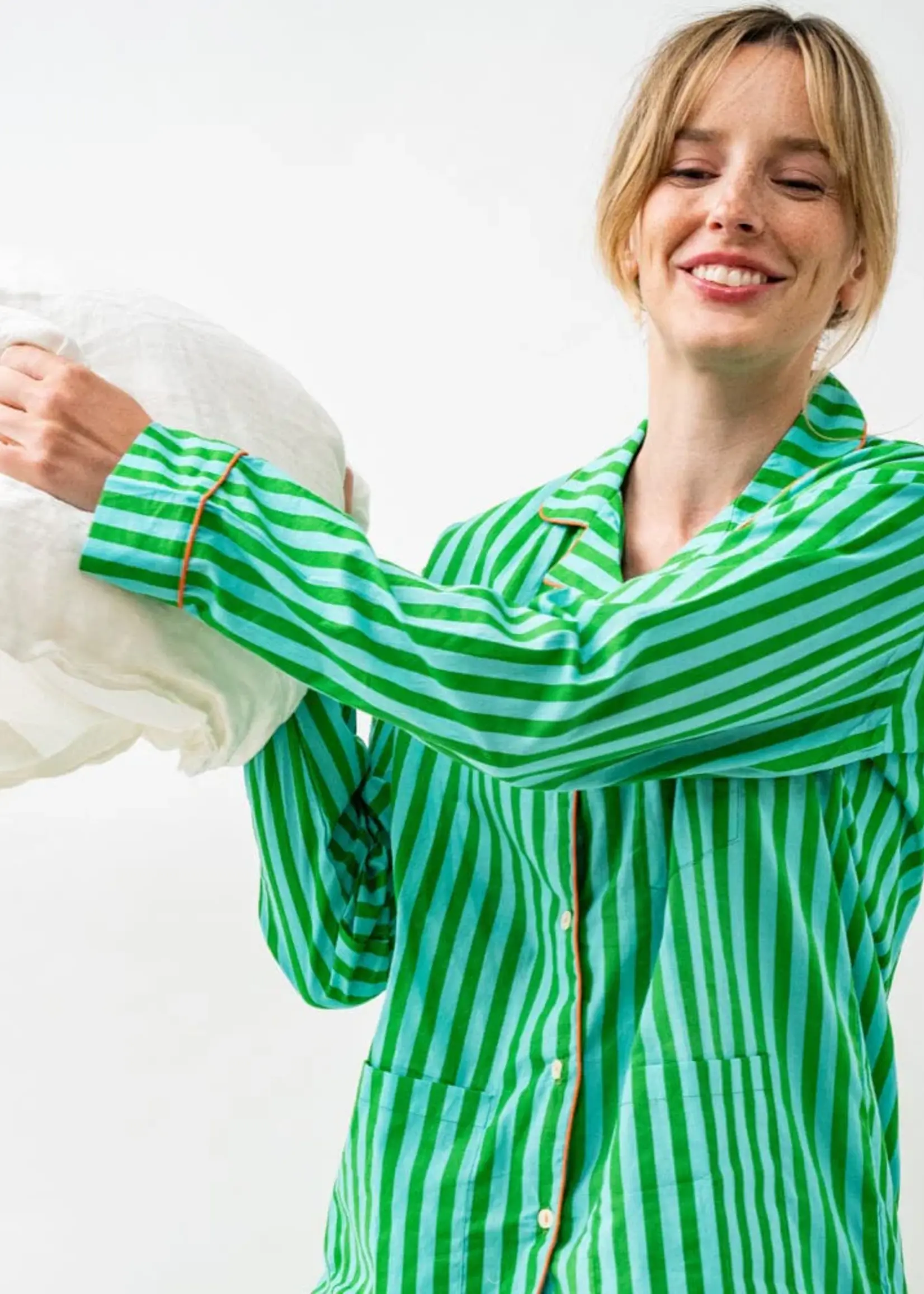 Ink+Alloy Bonnie Pajama Set- Green & Blue