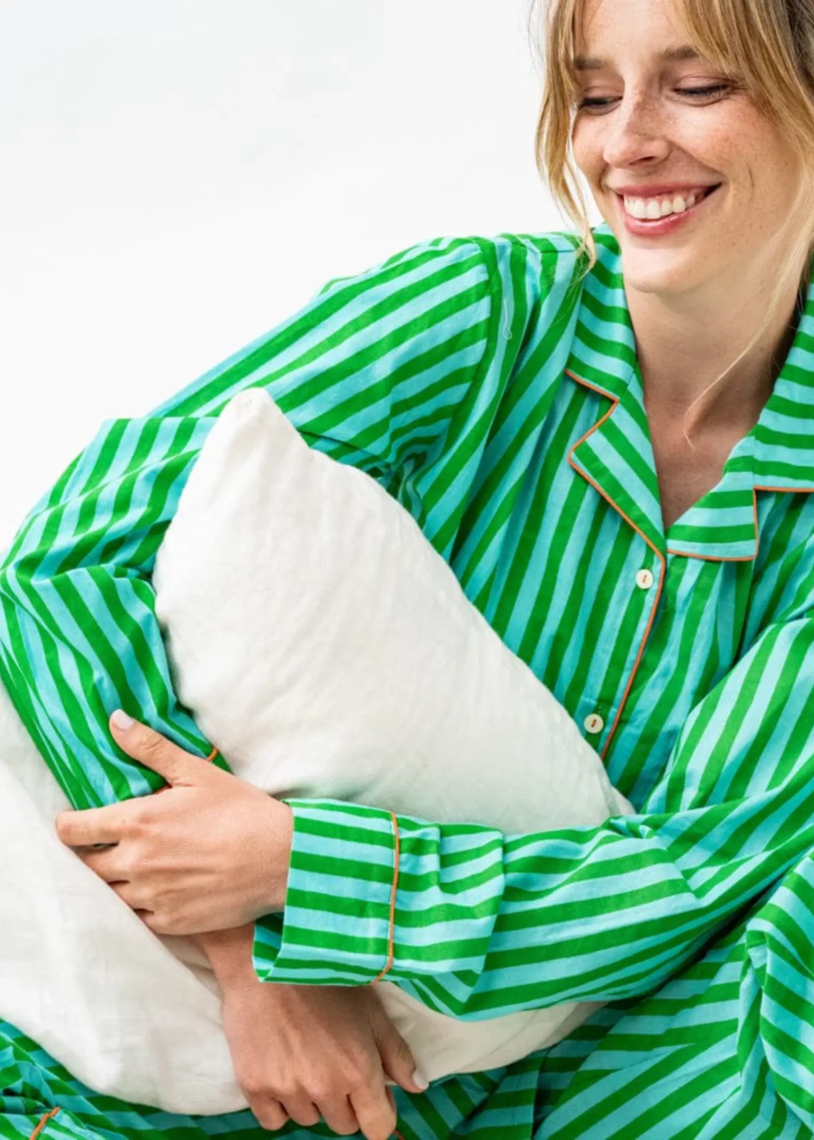 Ink+Alloy Bonnie Pajama Set- Green & Blue