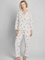 Sleepy Jones Marina Pajama Set- Embroidered Posy
