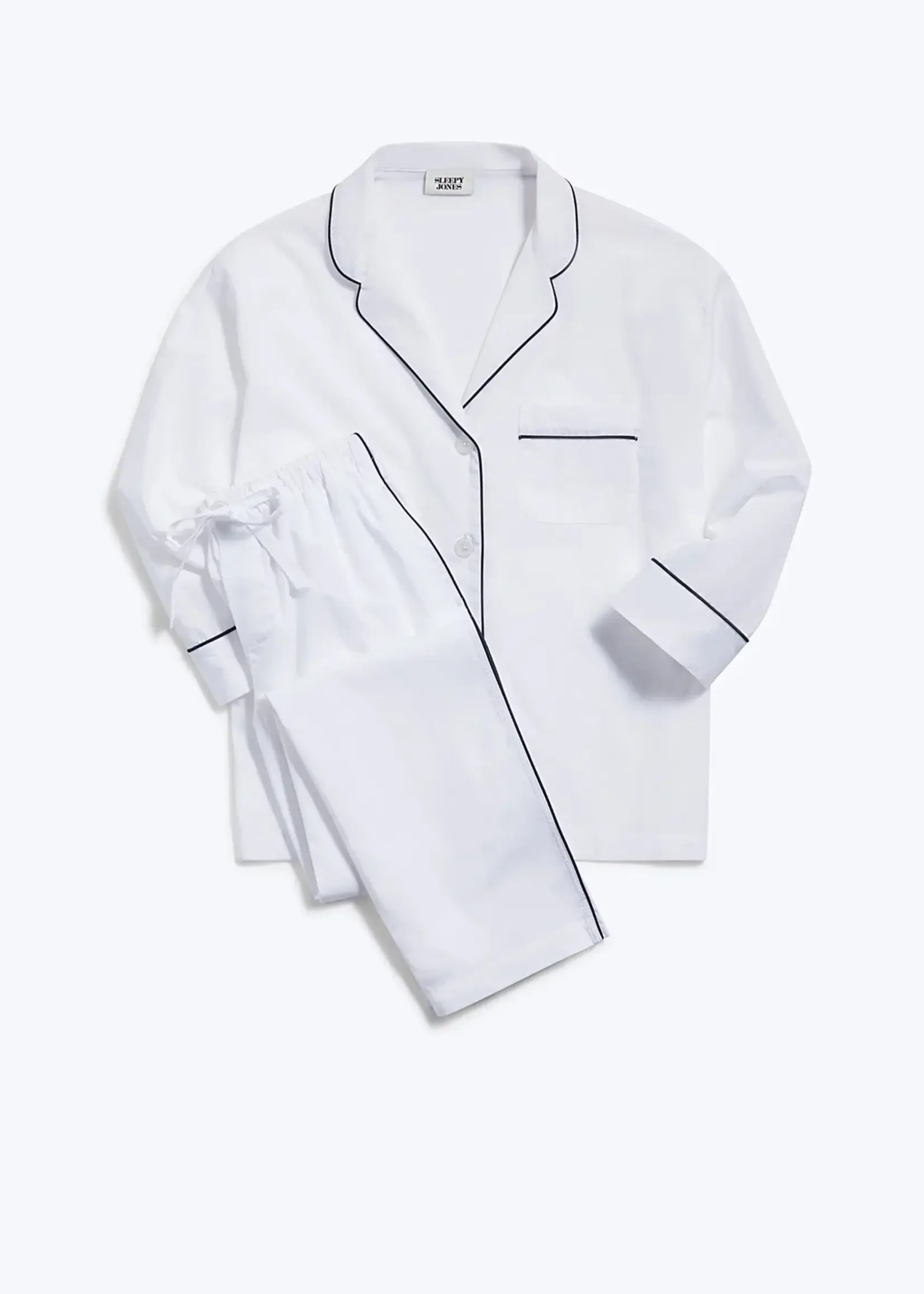 Marina Pajama Set- White End on End