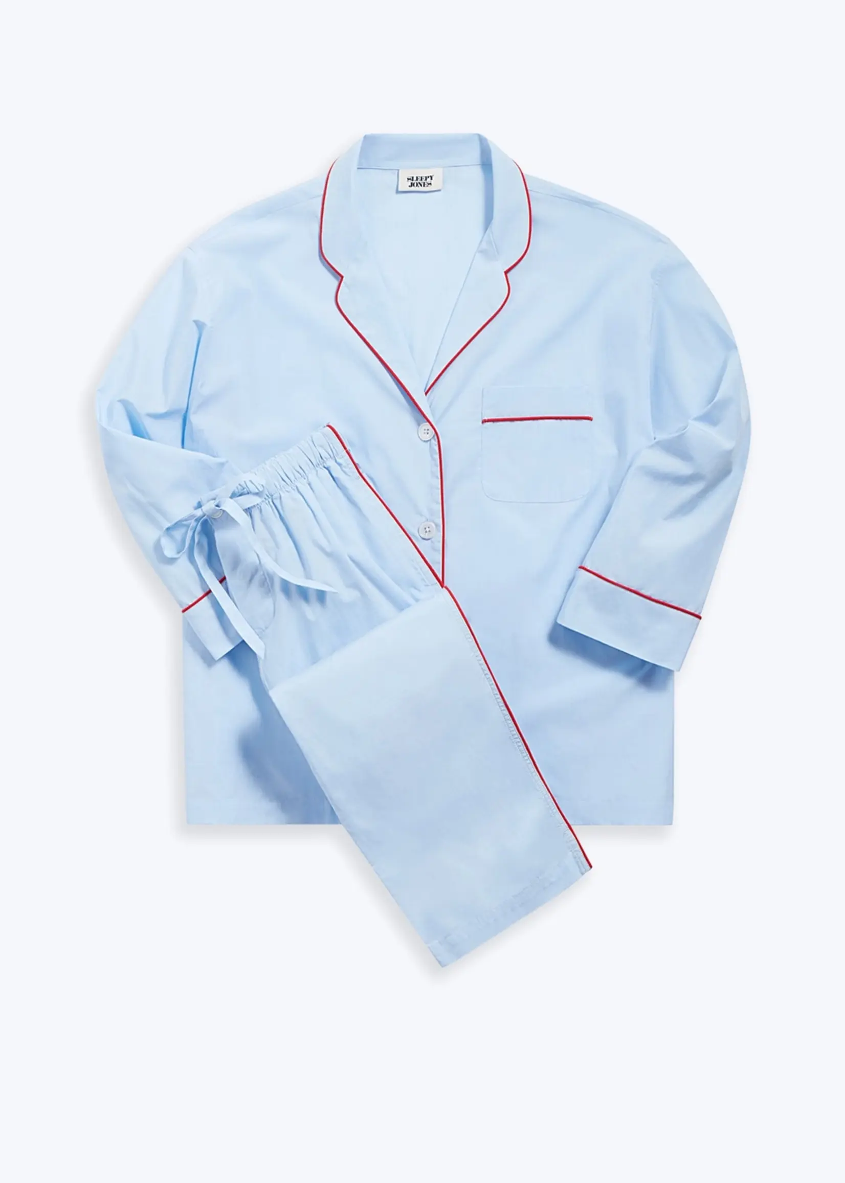 Sleepy Jones Marina Pajama Set- Blue End on End