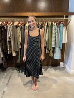 Staud Ellison Dress- Black Geo