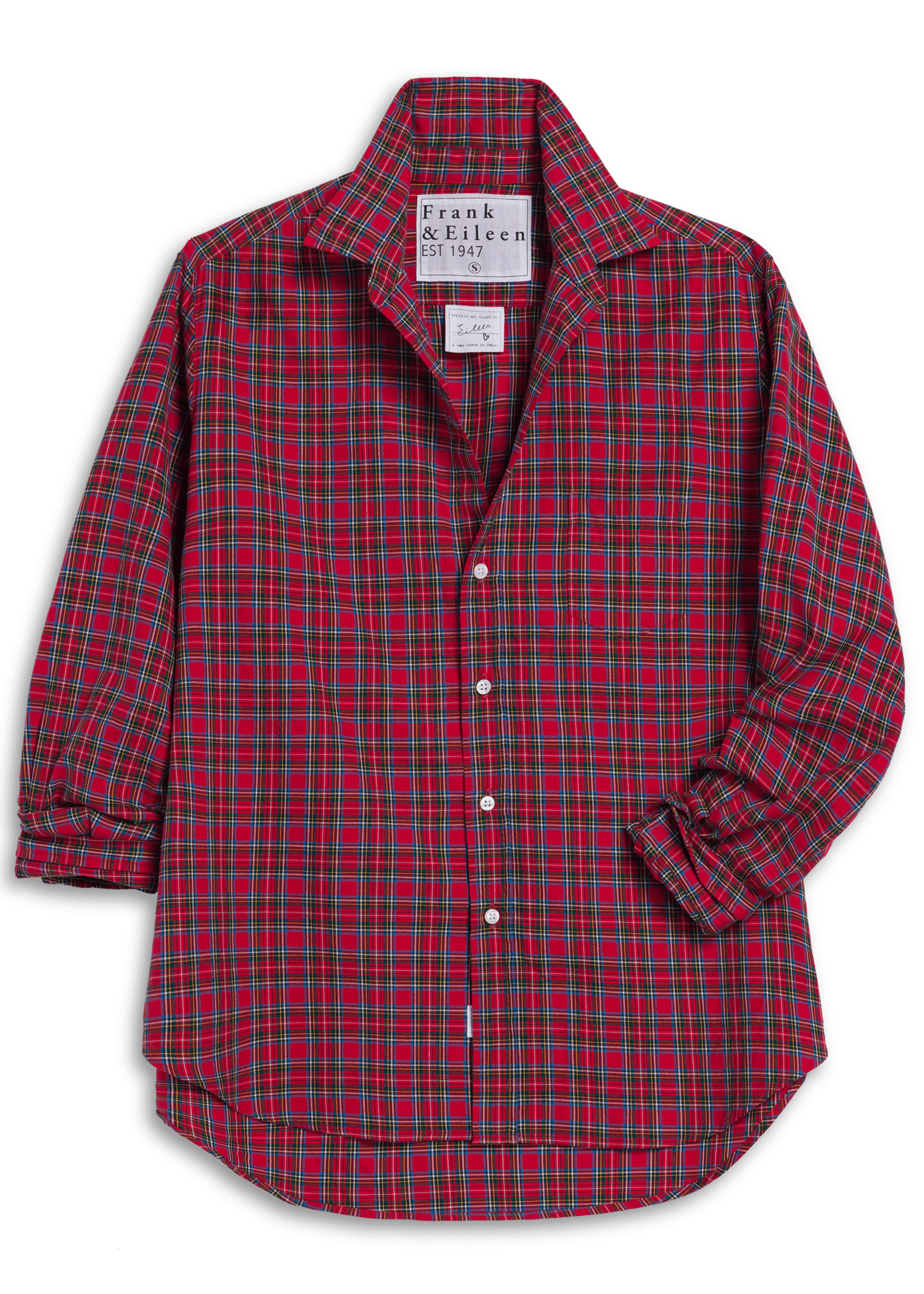 Frank & Eileen Eileen Relaxed Button-Up- Multicolor Red Plaid MBRW