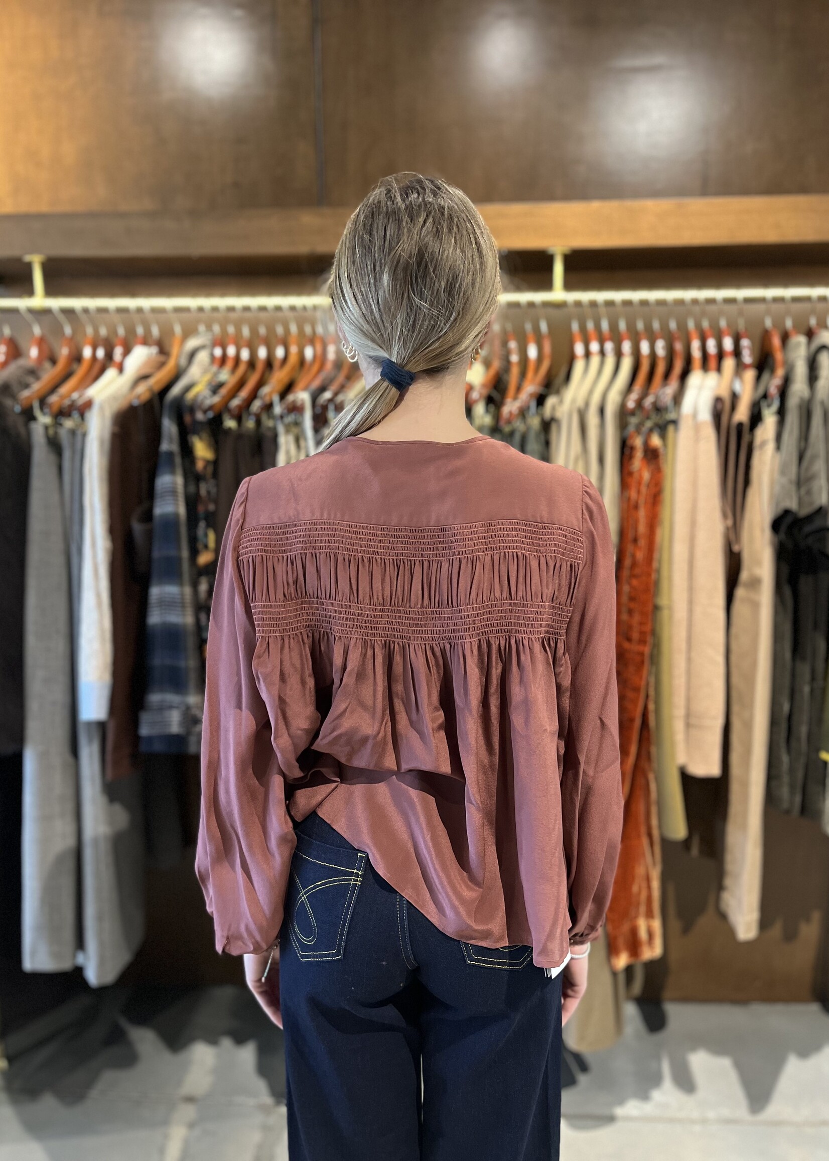 Love Binetti Nadie Embroidered Top