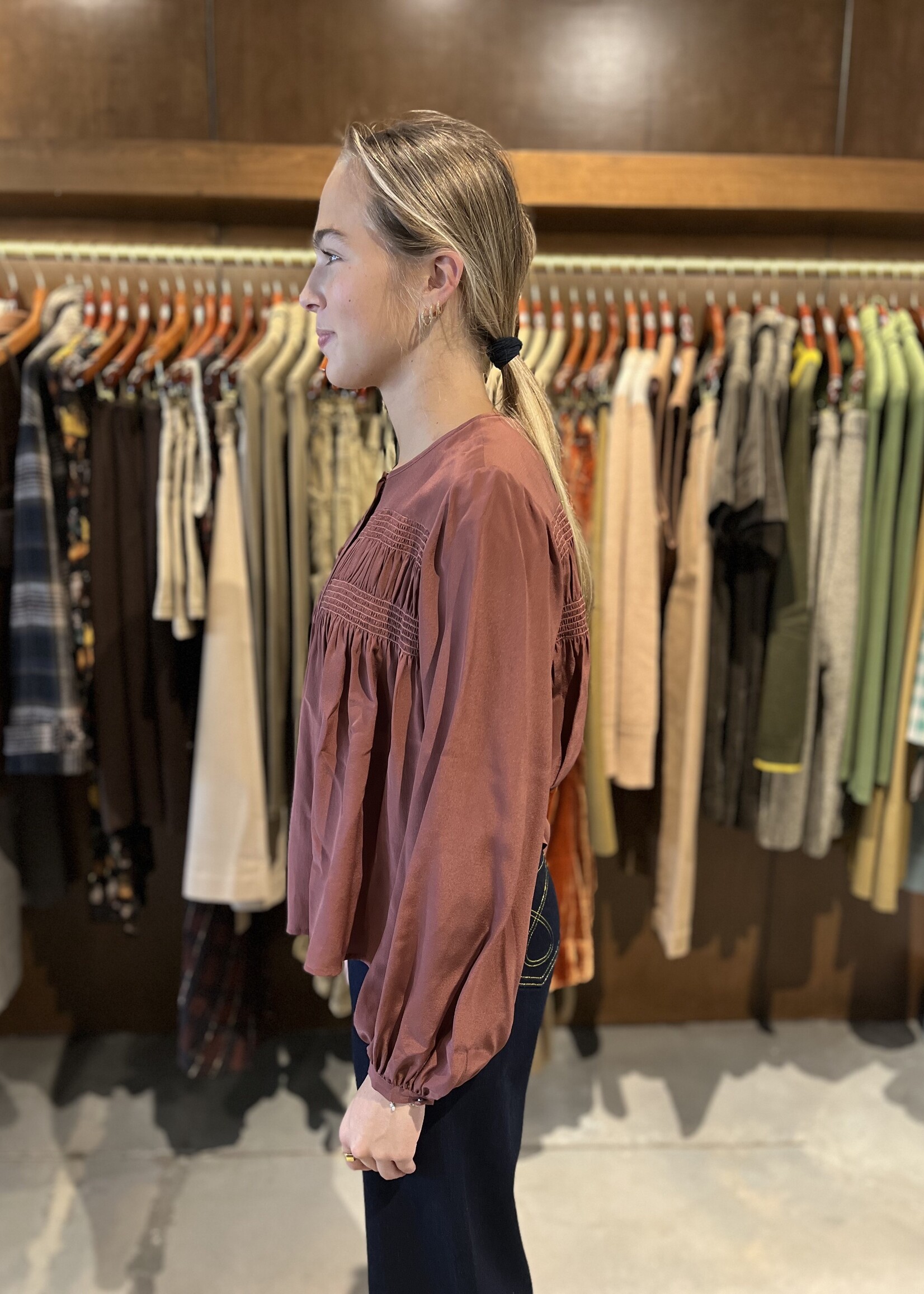 Love Binetti Nadie Embroidered Top