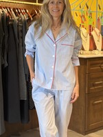 Sleepy Jones Marina Pajama Set- Blue End on End