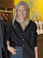 Frank & Eileen Oona Button-Up- Black Superluxe