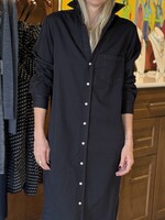 Frank & Eileen Rory Maxi Shirtdress- Blackout Denim