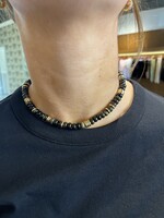 Jane Win Jewelry Gumdrop Beaded Necklace in Obsidian