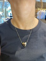 Jane Win Jewelry LOVE Tender Heart Love Pendant 16-18" Beaded Satellite Chain