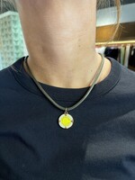 HART Jewelry Umber Brown Cord Necklace w Eternal Poker Chip