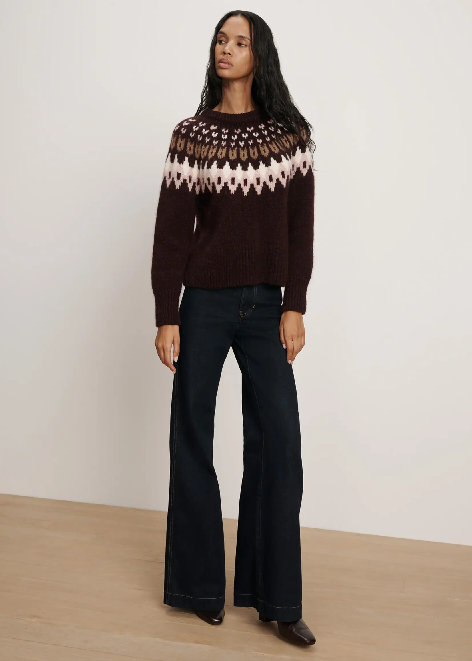 Veronica Beard Anne Fairisle Pullover