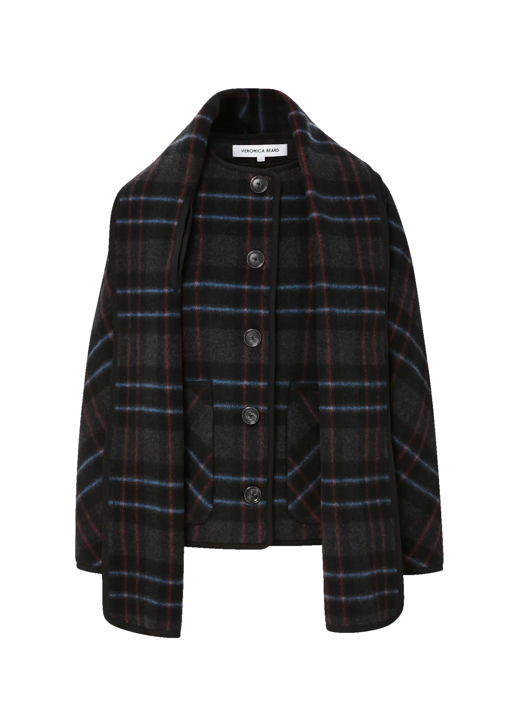 Veronica Beard Martine Dickey Coat w Scarf