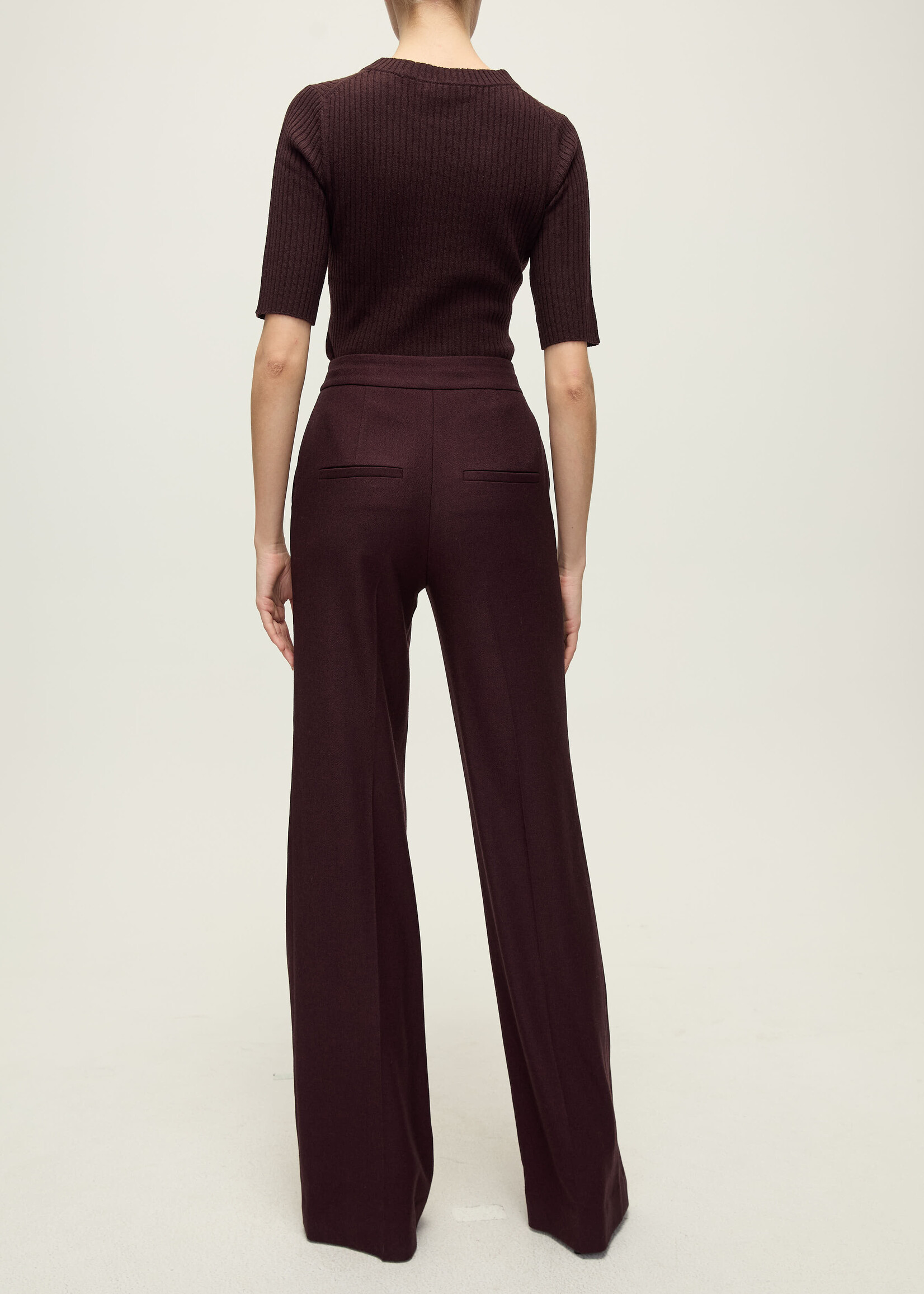 Veronica Beard Tonelli Pant- Dark Currant Melange