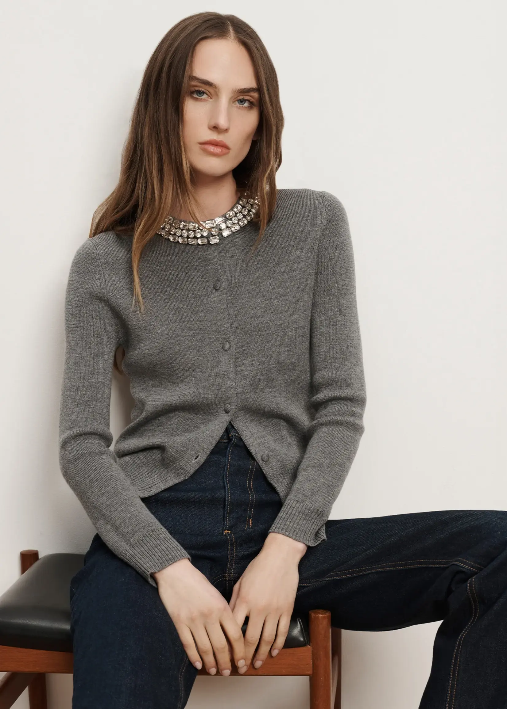 Veronica Beard Daro Cardigan w Embellishments