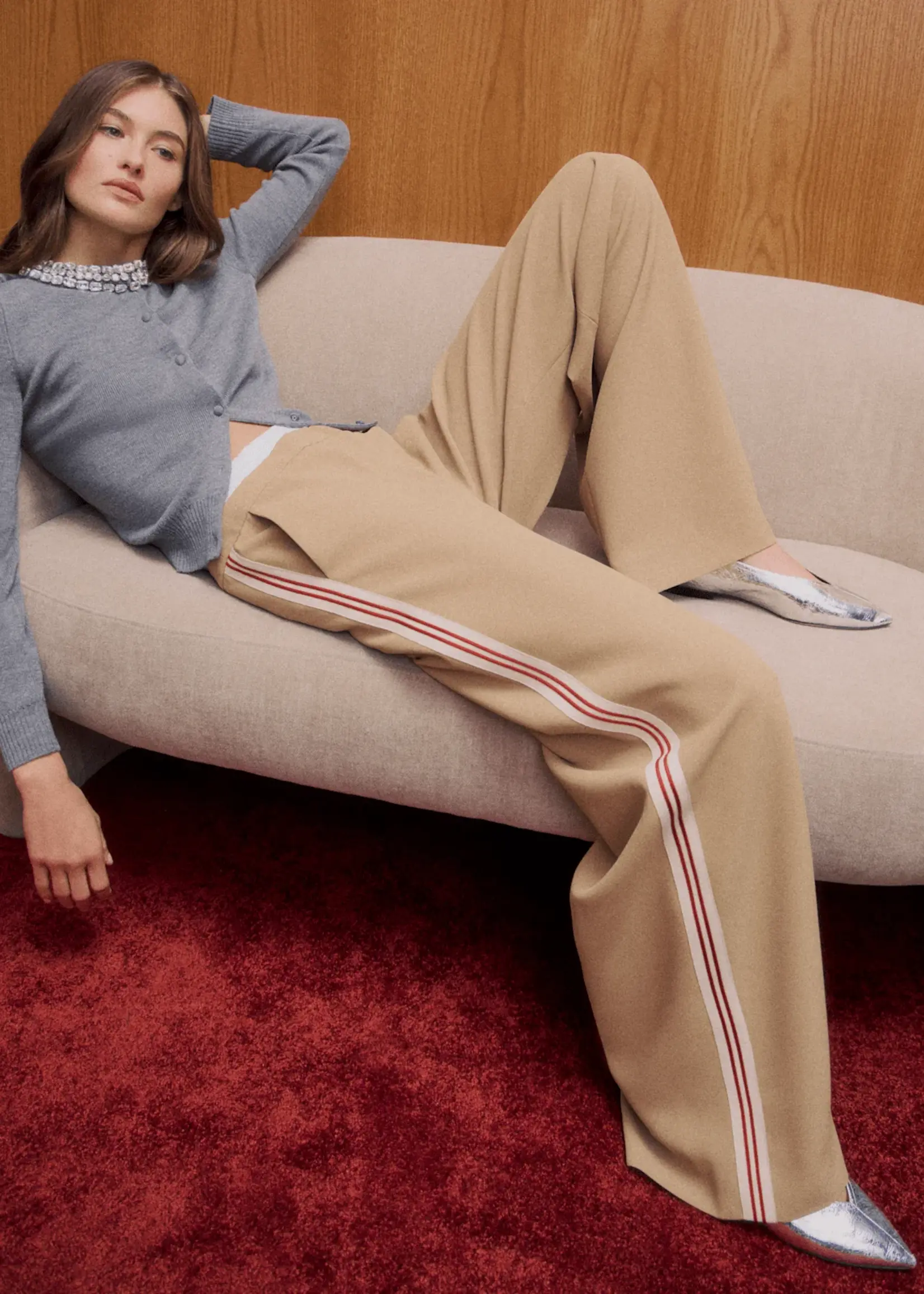 Veronica Beard Daro Cardigan w Embellishments