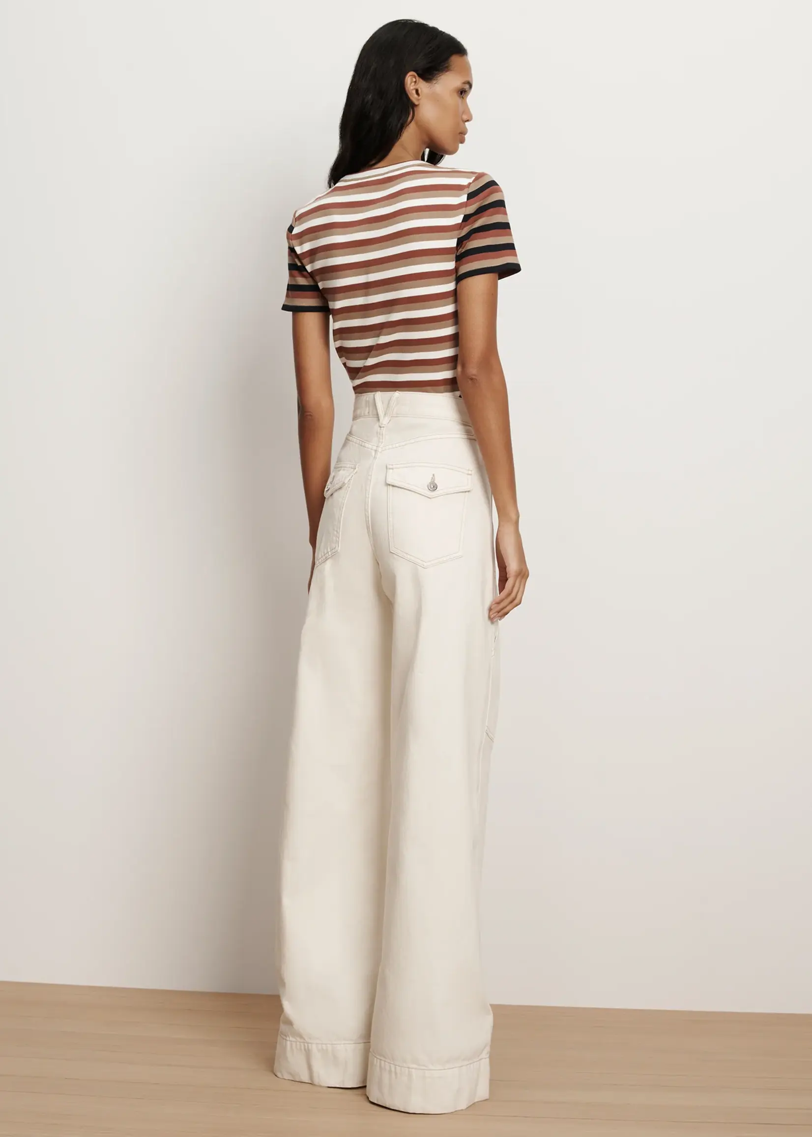 Veronica Beard Freddy Wide-Leg Cargo Jean