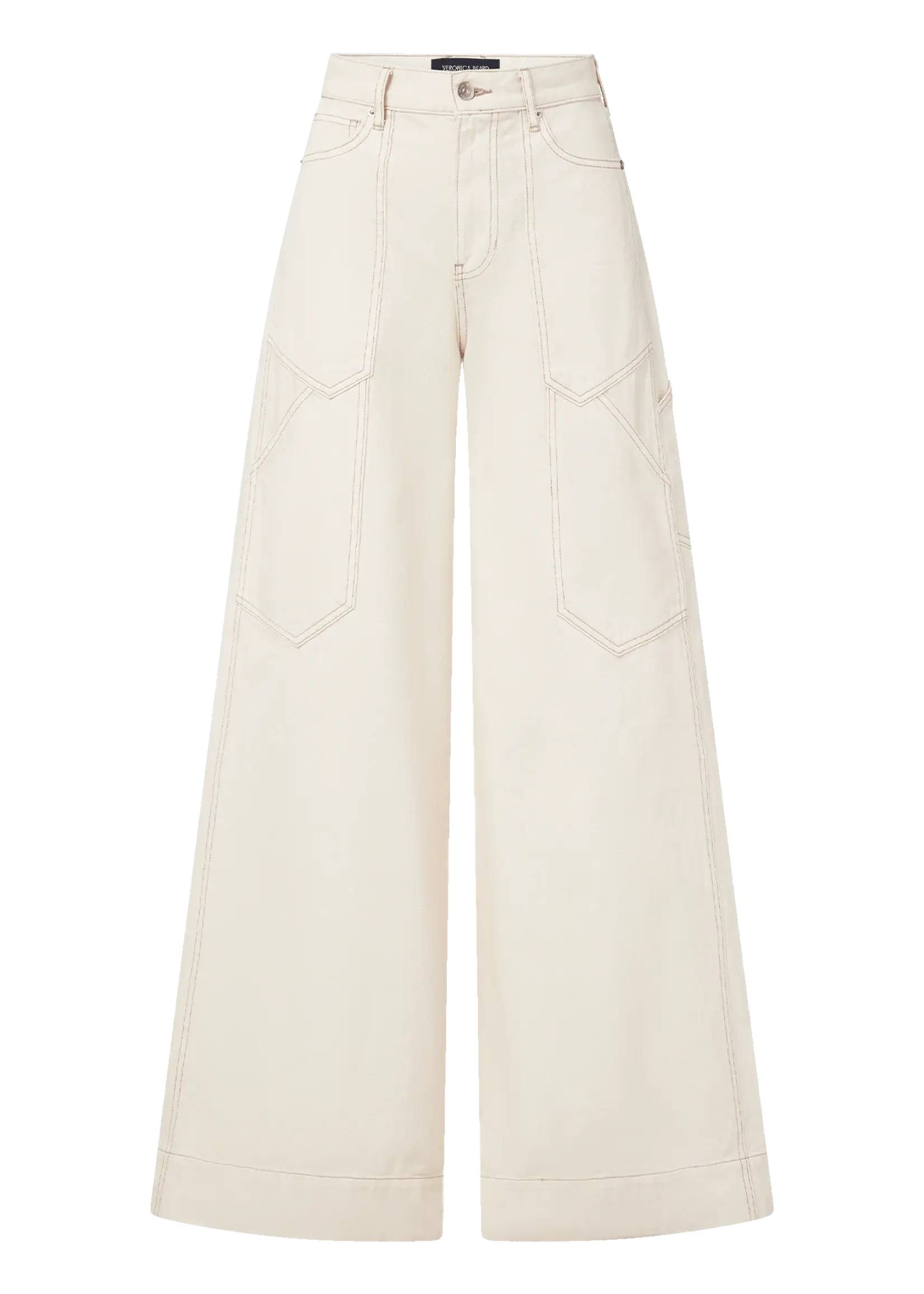 Veronica Beard Freddy Wide-Leg Cargo Jean