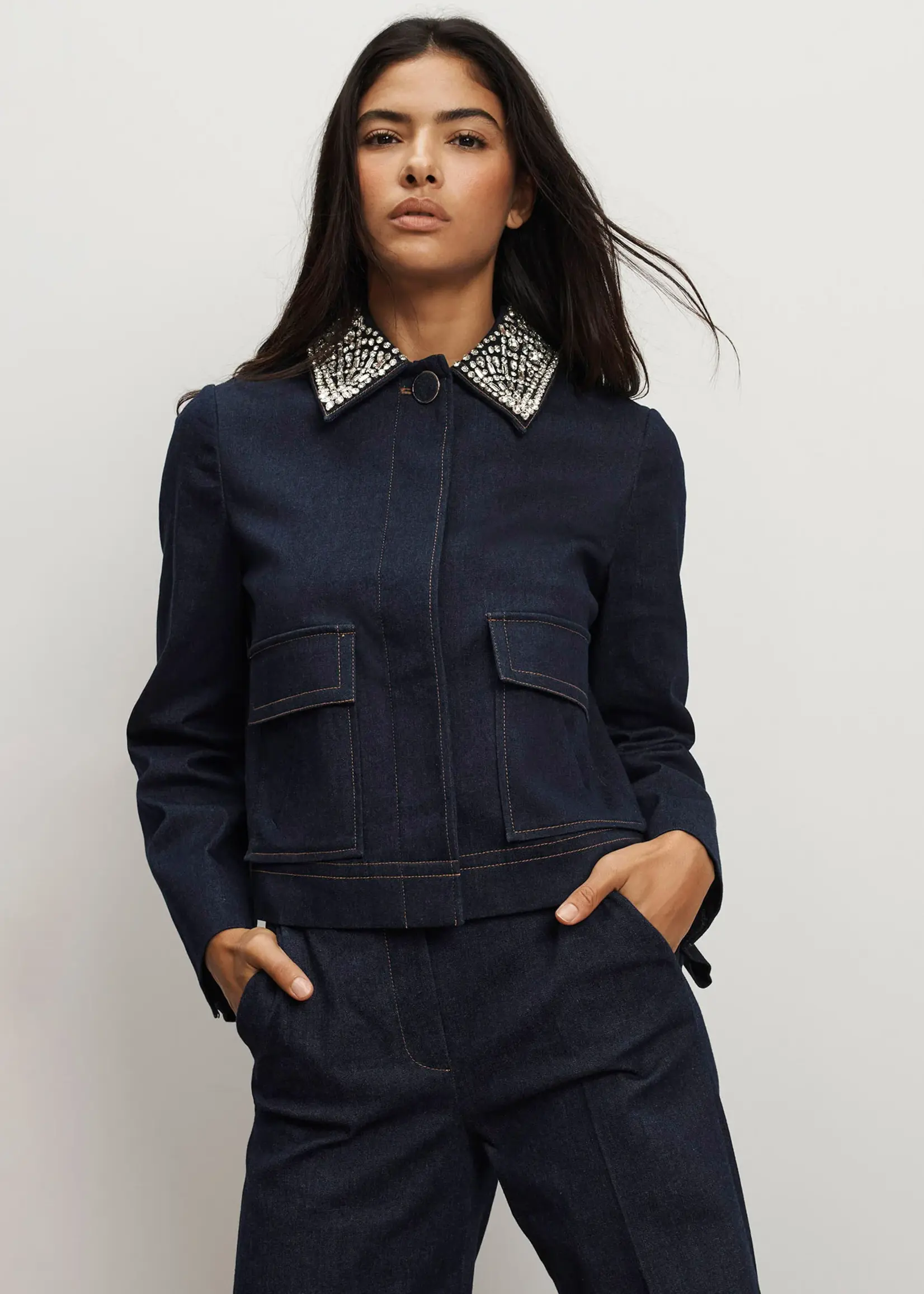 Veronica Beard Embellished Barrington Jacket