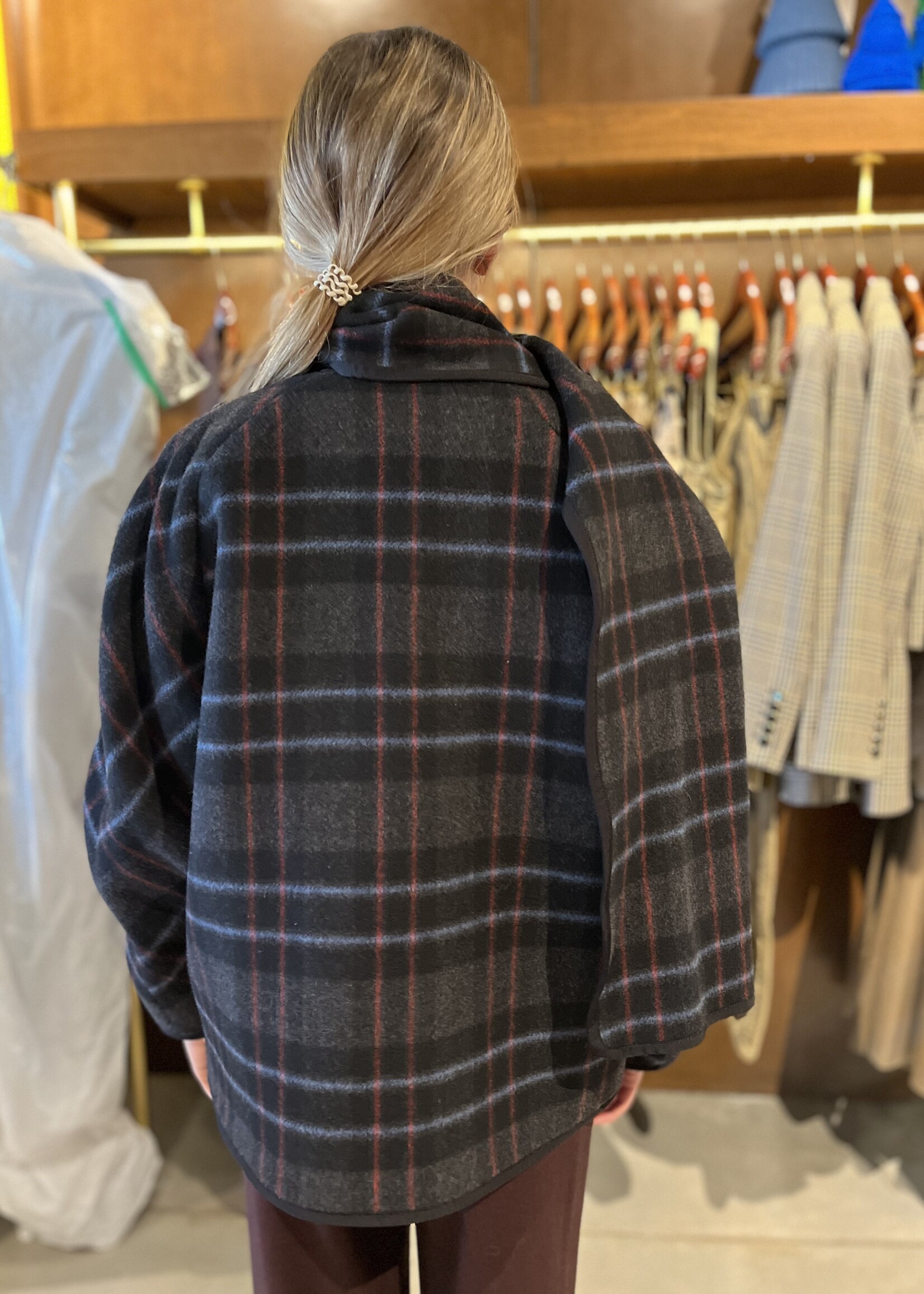 Veronica Beard Martine Dickey Coat w Scarf