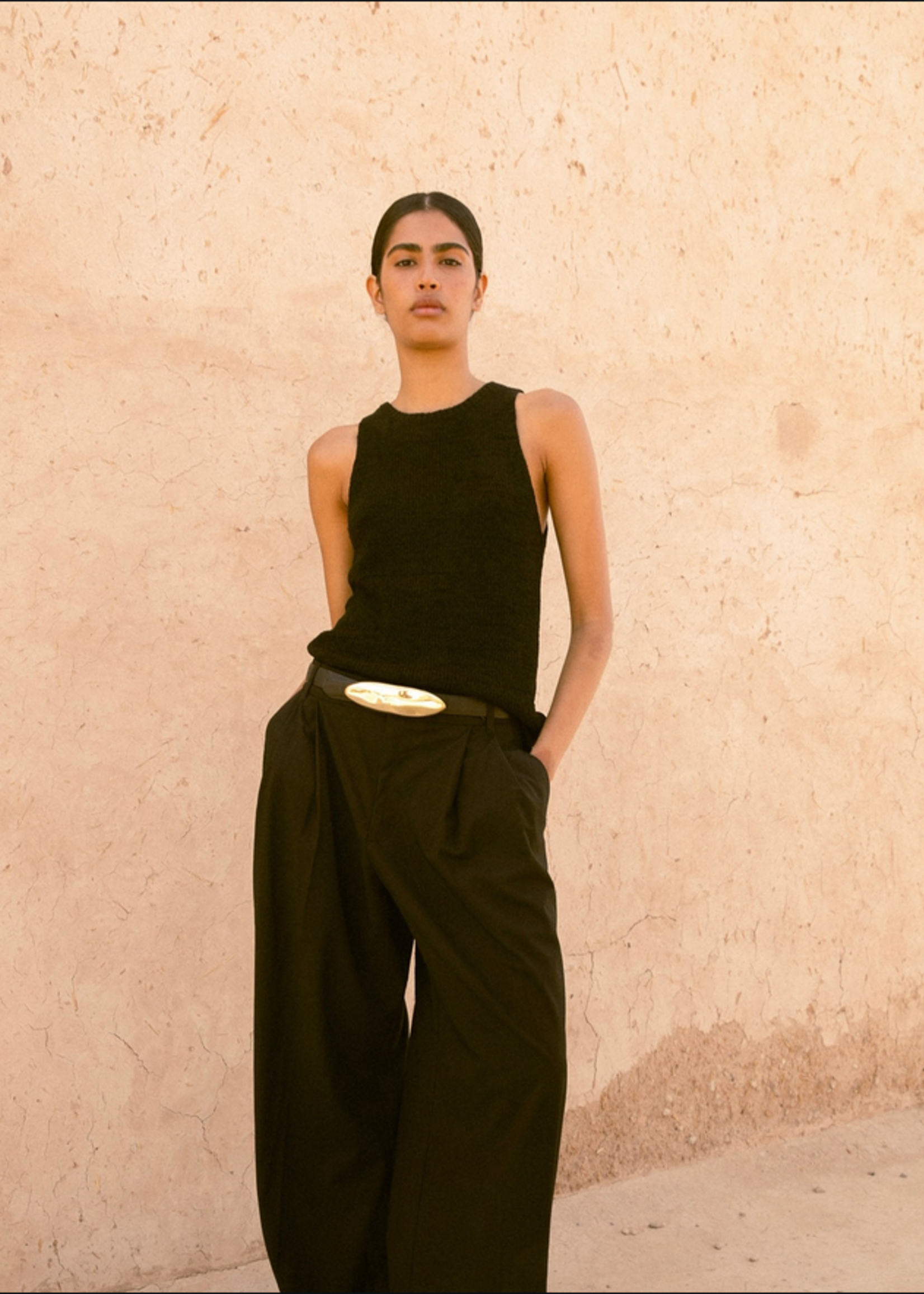 Amanu The Congo 25mm Brass Belt- Black Leather