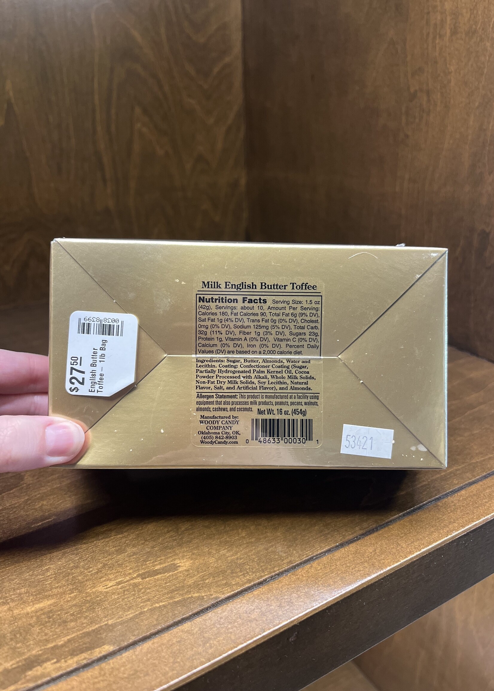 English Butter Toffee- 1lb Box