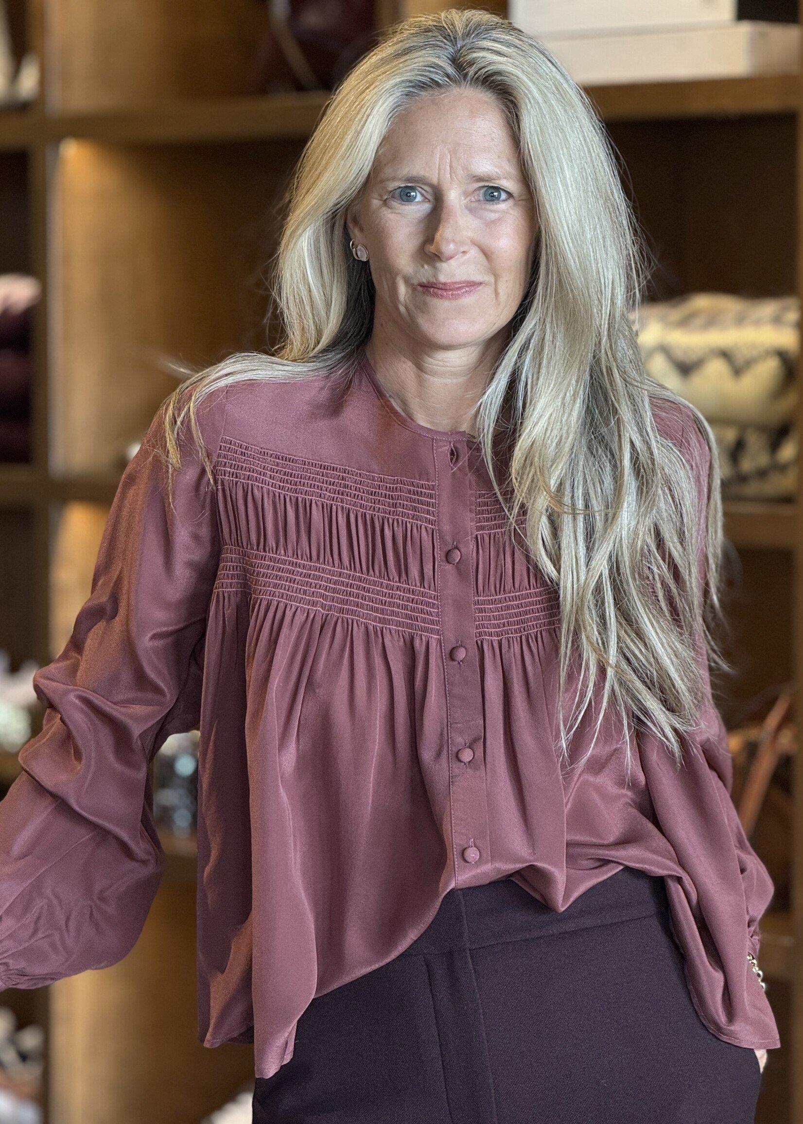 Love Binetti Nadie Embroidered Top