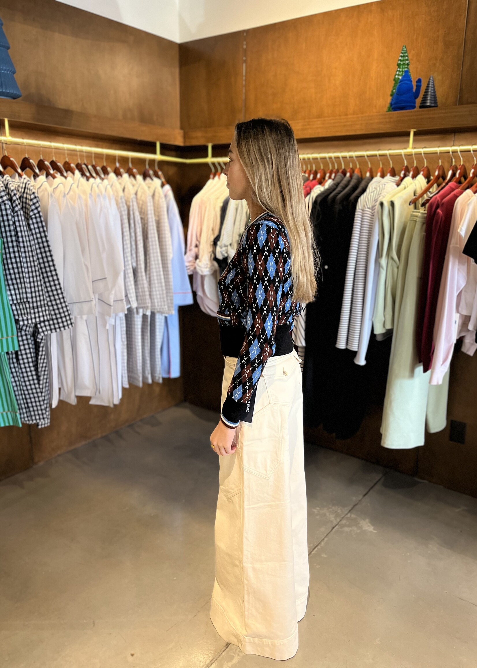 Veronica Beard Freddy Wide-Leg Cargo Jean