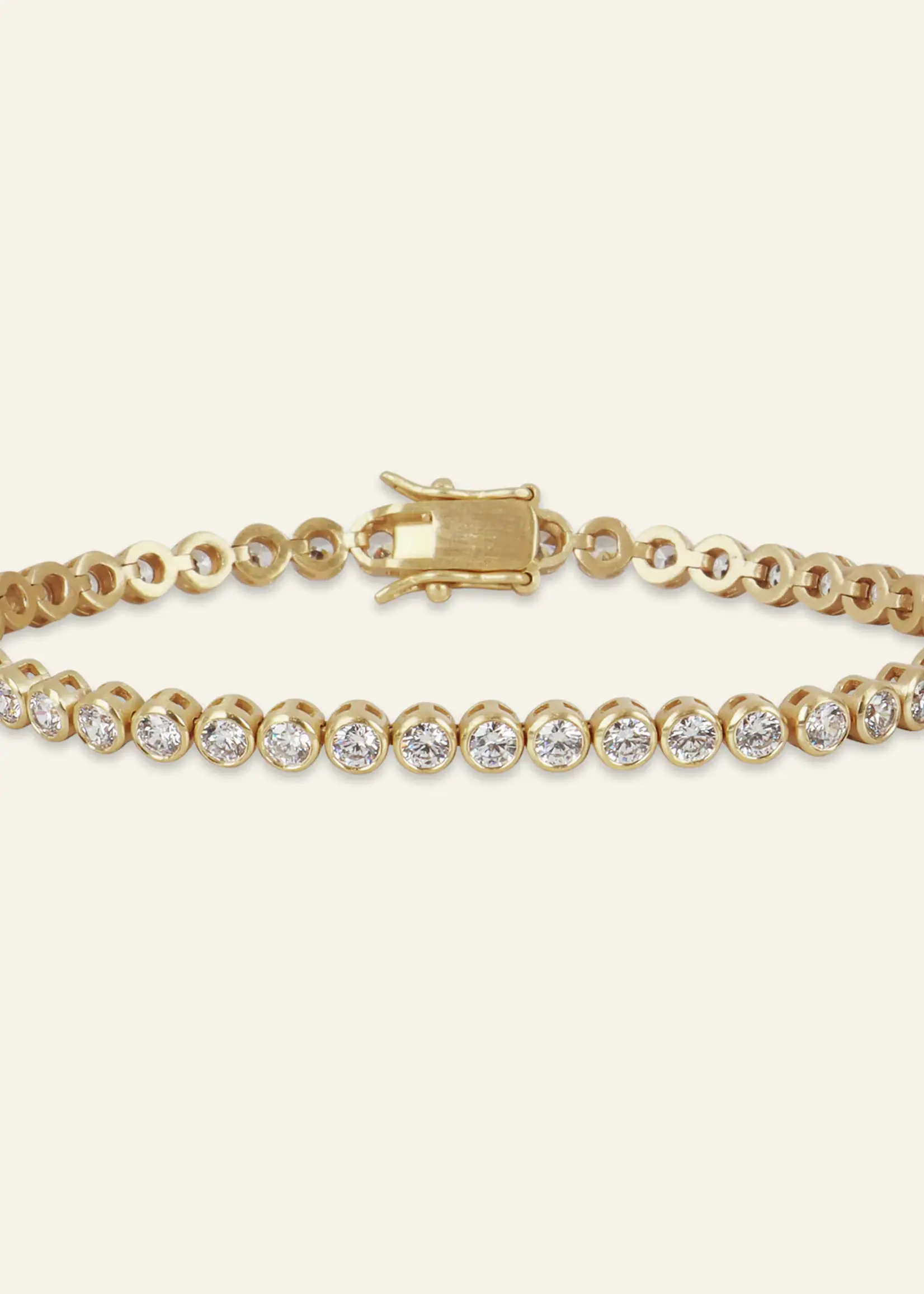 HART Jewelry Bezel Tennis Bracelet- 7"