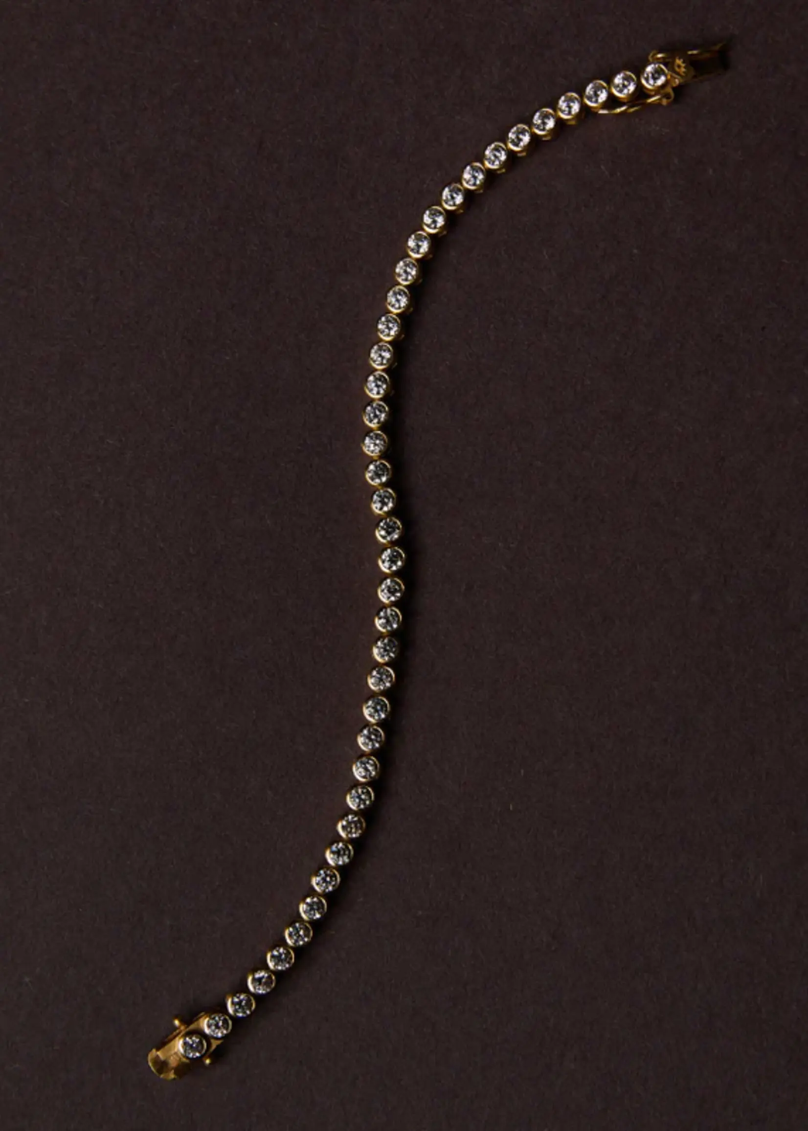 HART Jewelry Bezel Tennis Bracelet- 7"