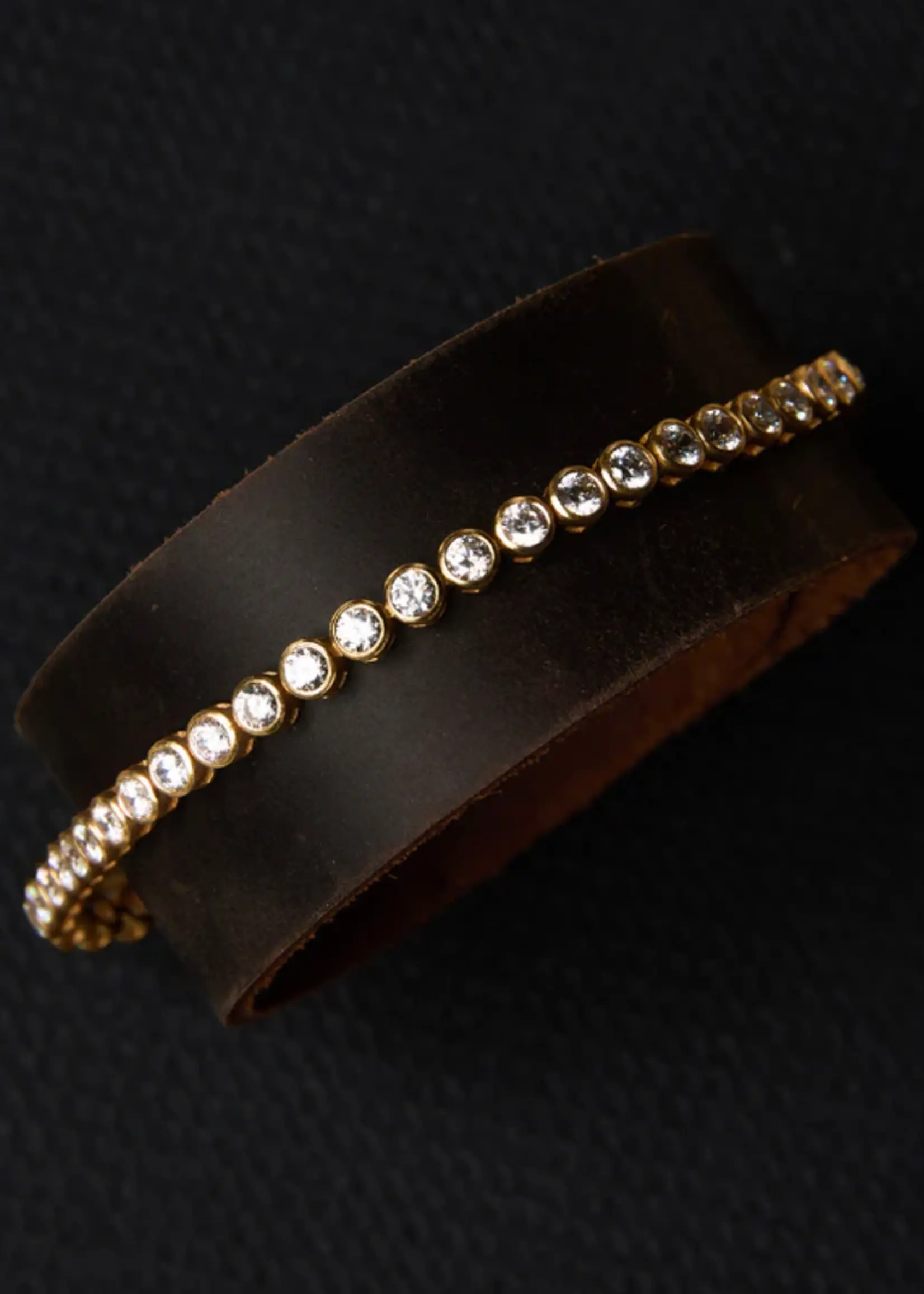 HART Jewelry Bezel Tennis Bracelet- 7"