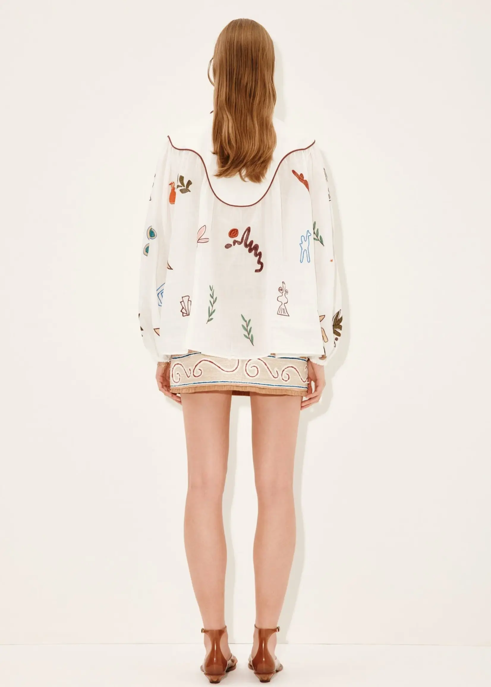 Alemais Mina Embroidered Shirt