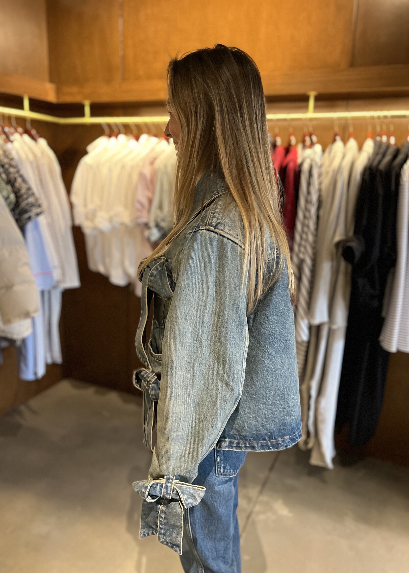 GANNI Tint Rigid Denim Jacket