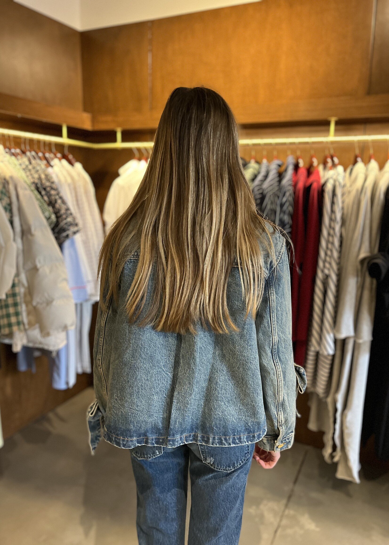 GANNI Tint Rigid Denim Jacket