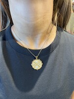 Jane Win Jewelry LOVE Queen of Hearts Original Coin Gold / 16-18" Classic Rolo Chain