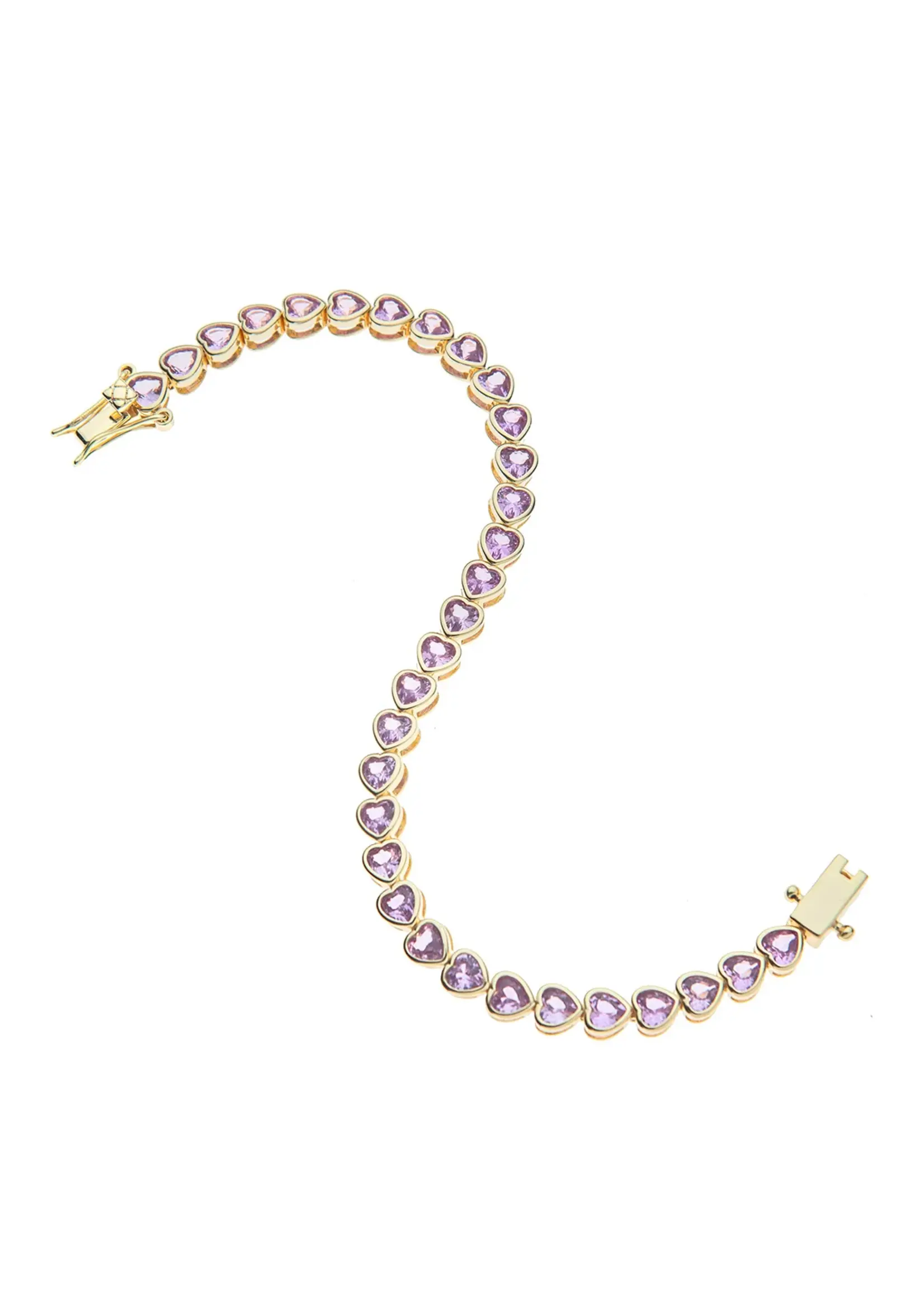 Jane Win Jewelry Made from LOVE Pink Tennis Bracelet