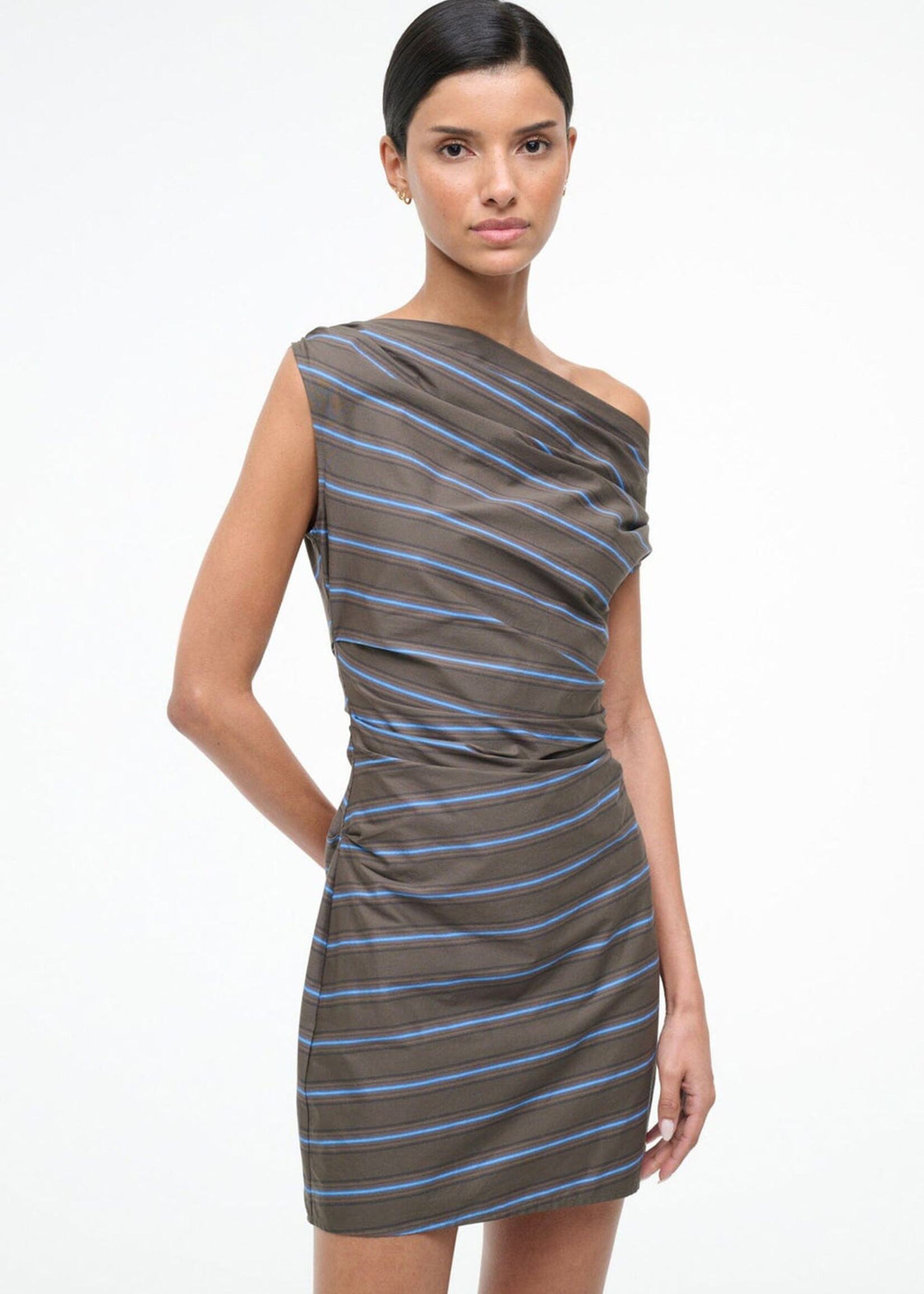 Staud Phare Mini Dress- Huntington Stripe