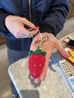 Marie Marie Bag Charm- Strawberry