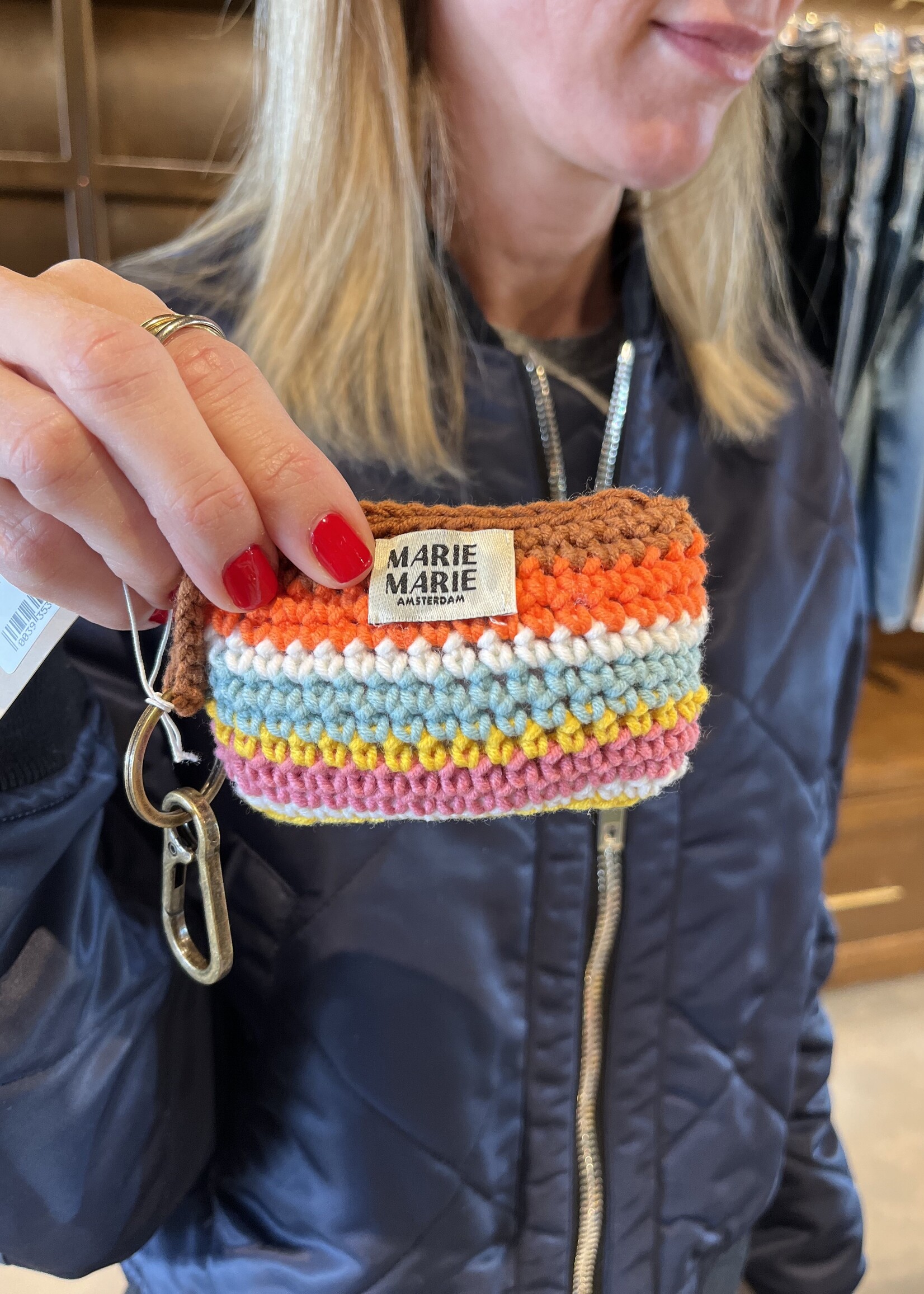 Marie Marie Bag Charm- Muted Puffy Pouch