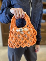 Marie Marie Little Crochet Handbag- Orange