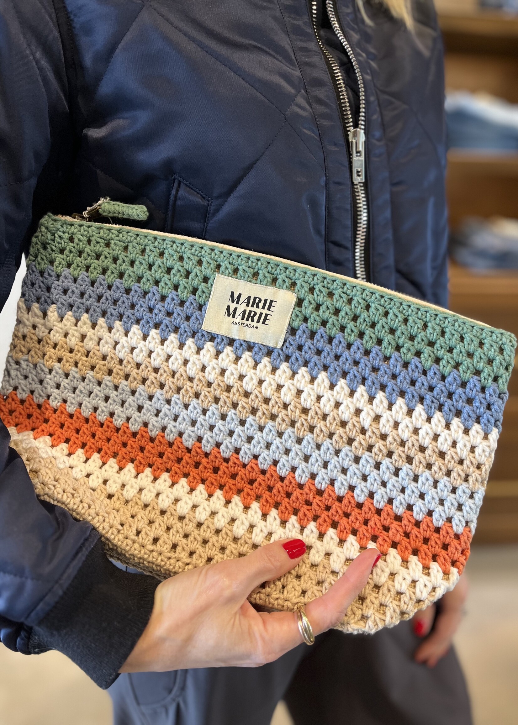 Marie Marie Large Crochet Pouch- Molly