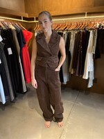 GANNI Seersucker Corduroy Curved Pants