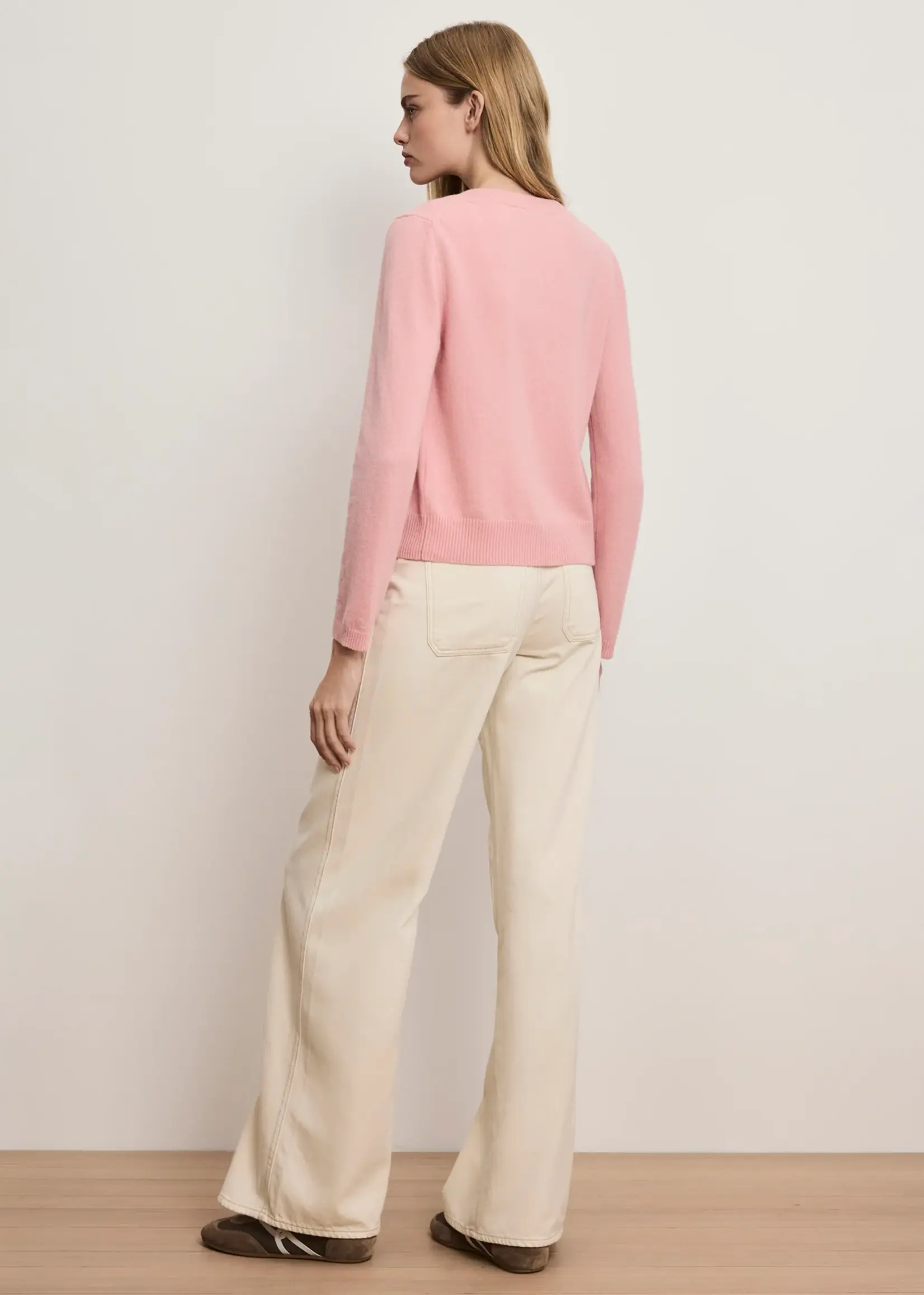 Veronica Beard Daro Cashmere Cardigan- Petal