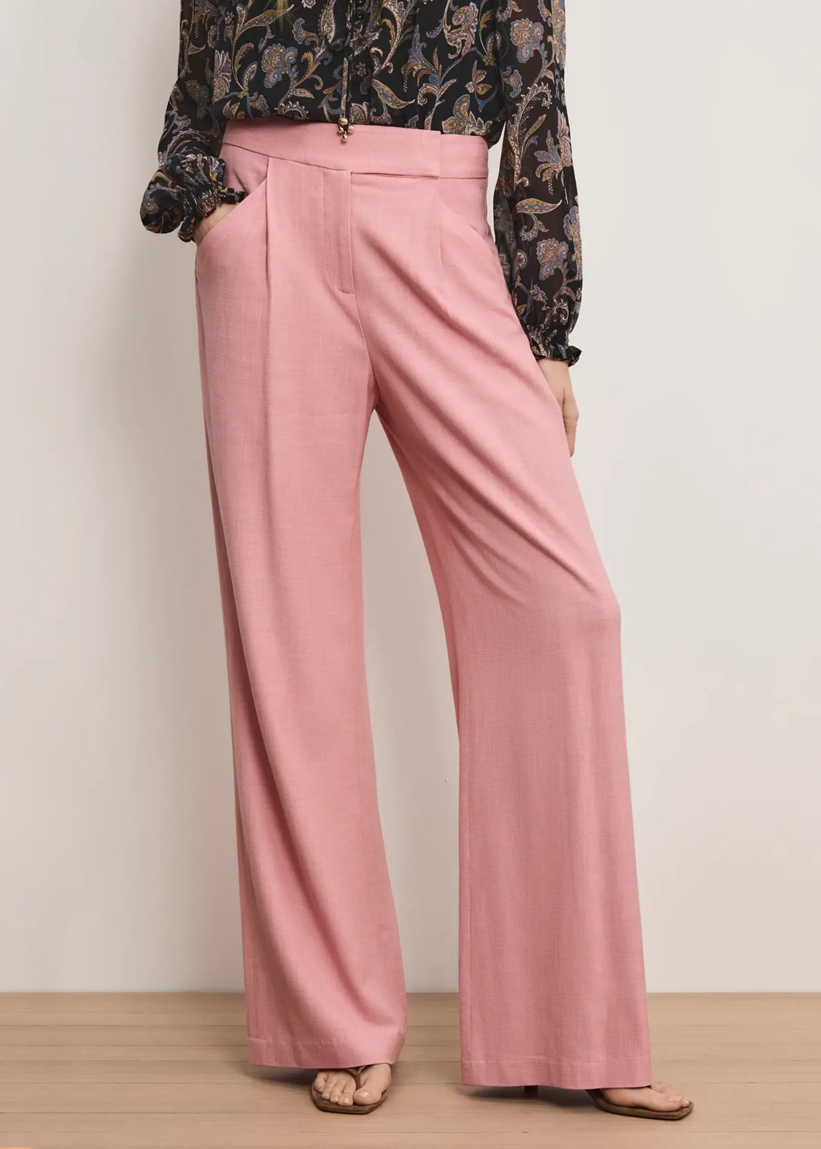 Veronica Beard Marbeau Pant- Petal