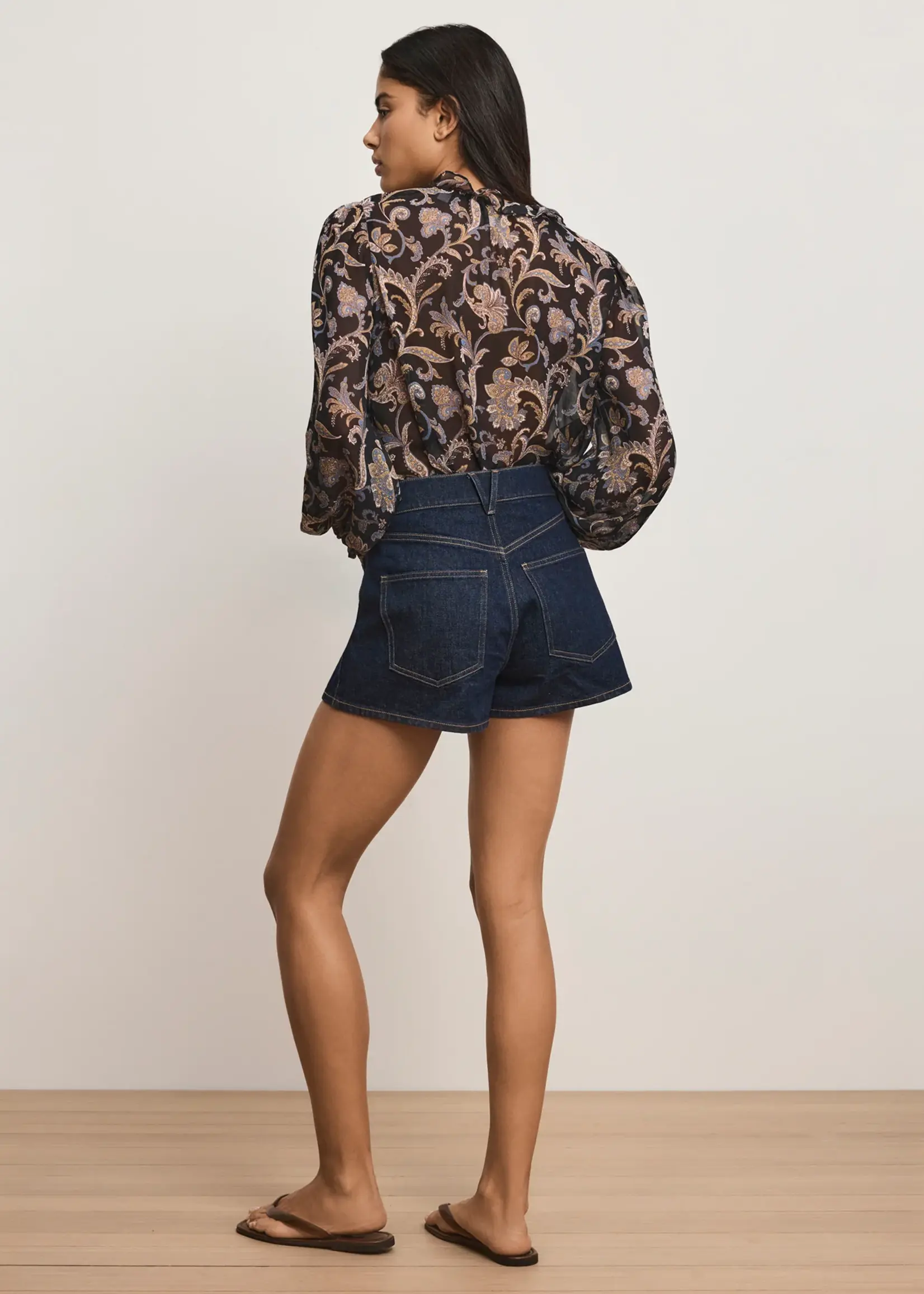 Veronica Beard Elijah Shorts w Patch Pockets