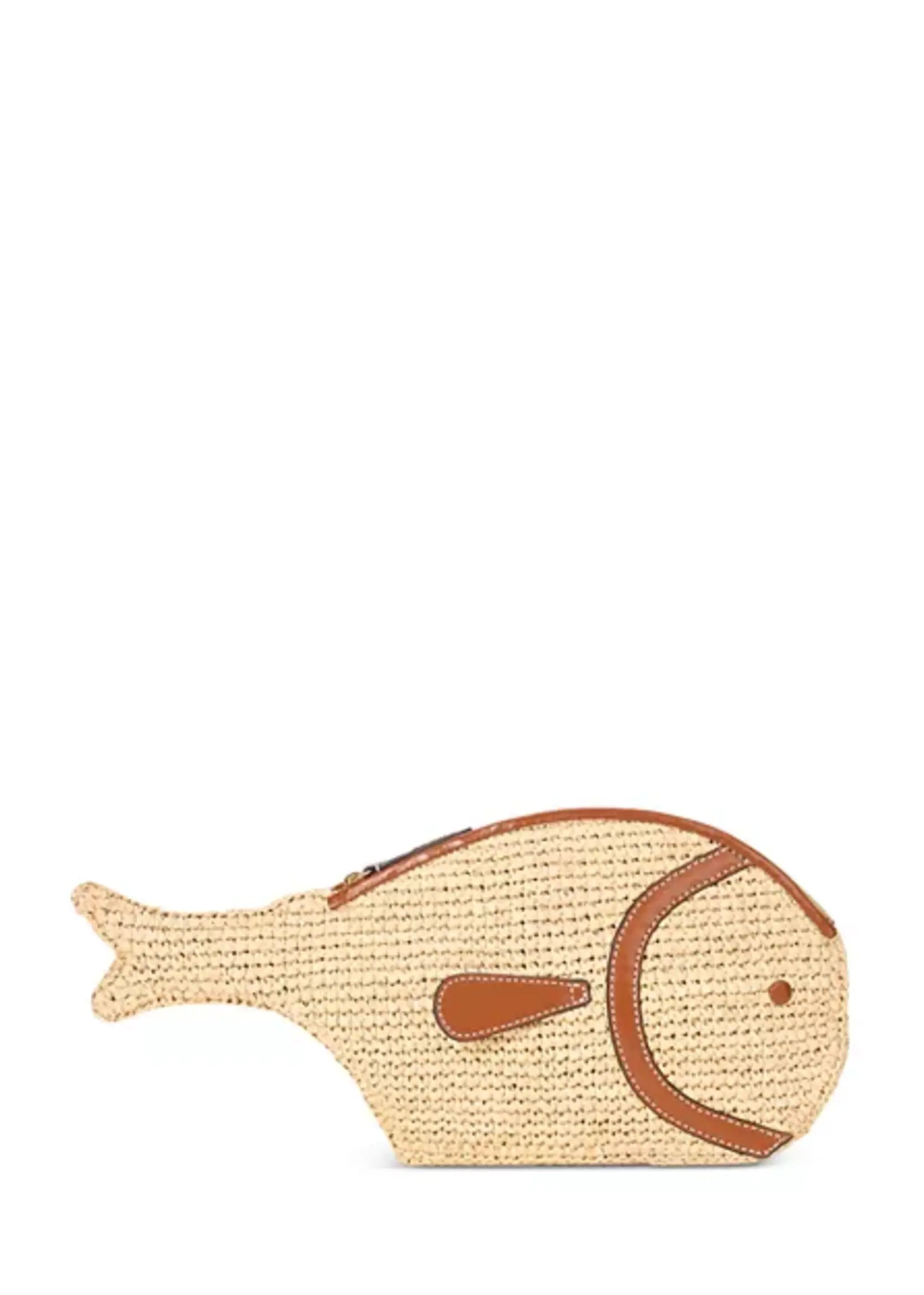 Staud Pesce Raffia Clutch