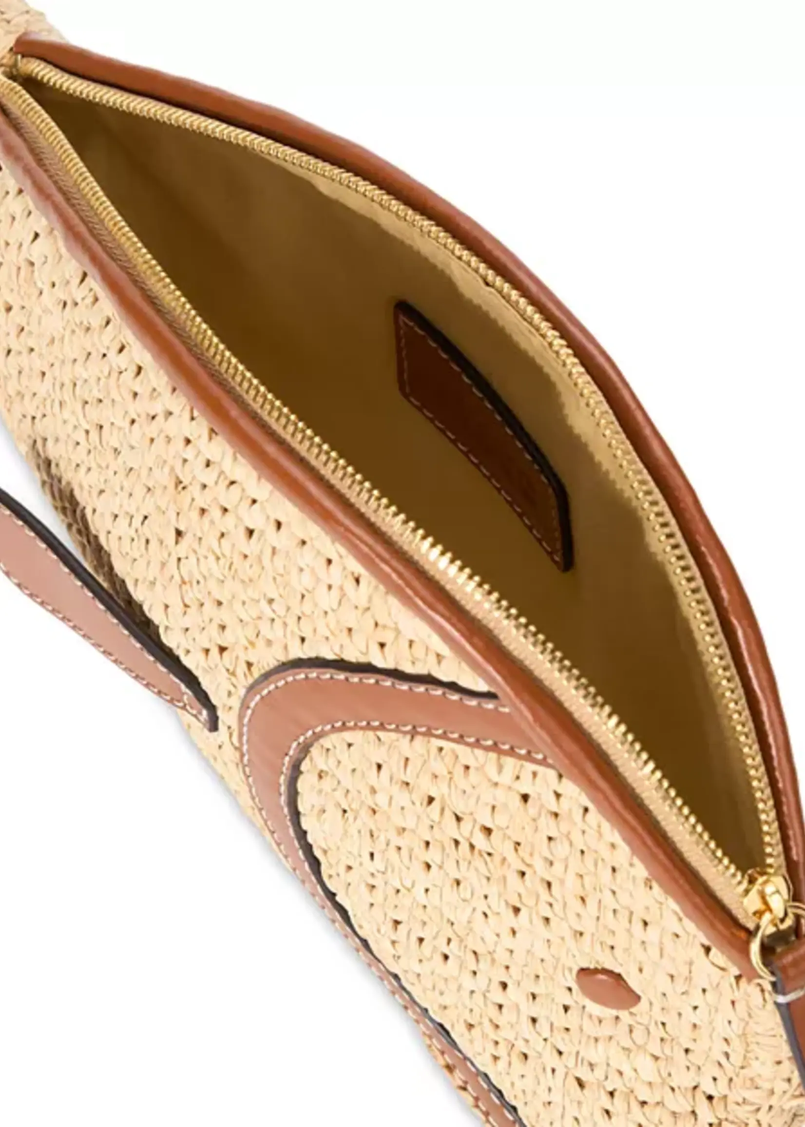 Staud Pesce Raffia Clutch