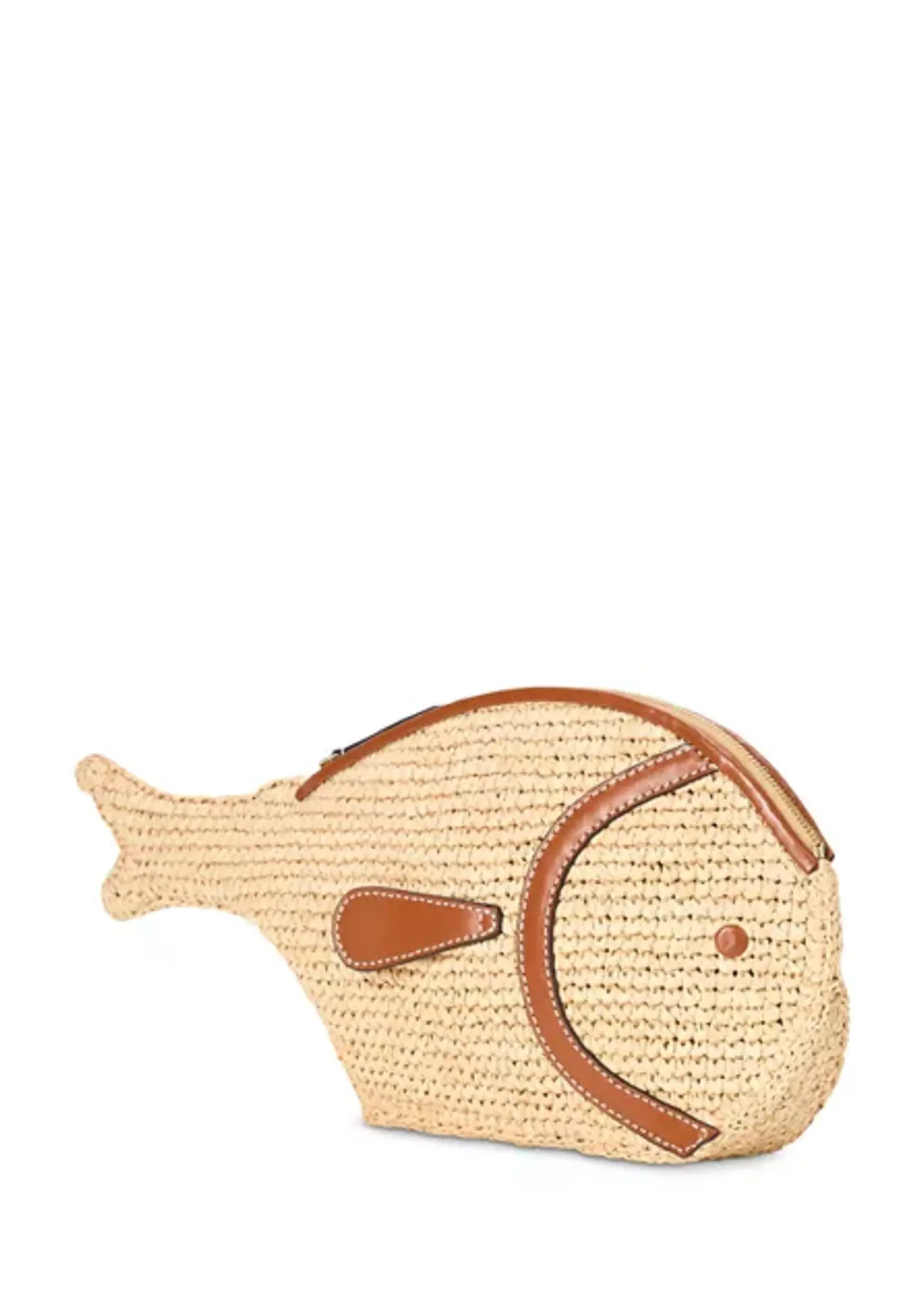 Staud Pesce Raffia Clutch